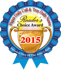 Piqua Daily Call and Troy Daily News Readers Choice Award 2015